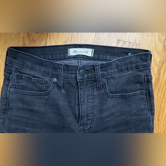 Madewell 9” High-Rise Skinny Distressed Gray Jeans Size 26 - Picture 3 of 9